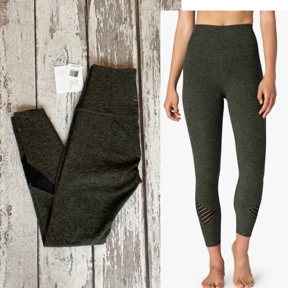 Stacked And Sliced High Waisted Midi Legging